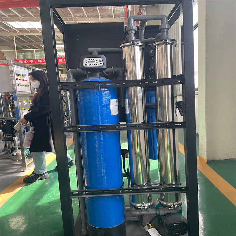 0.5T Equipamento de tratamento de água por osmose reversa de aço inoxidável para escritório e escola