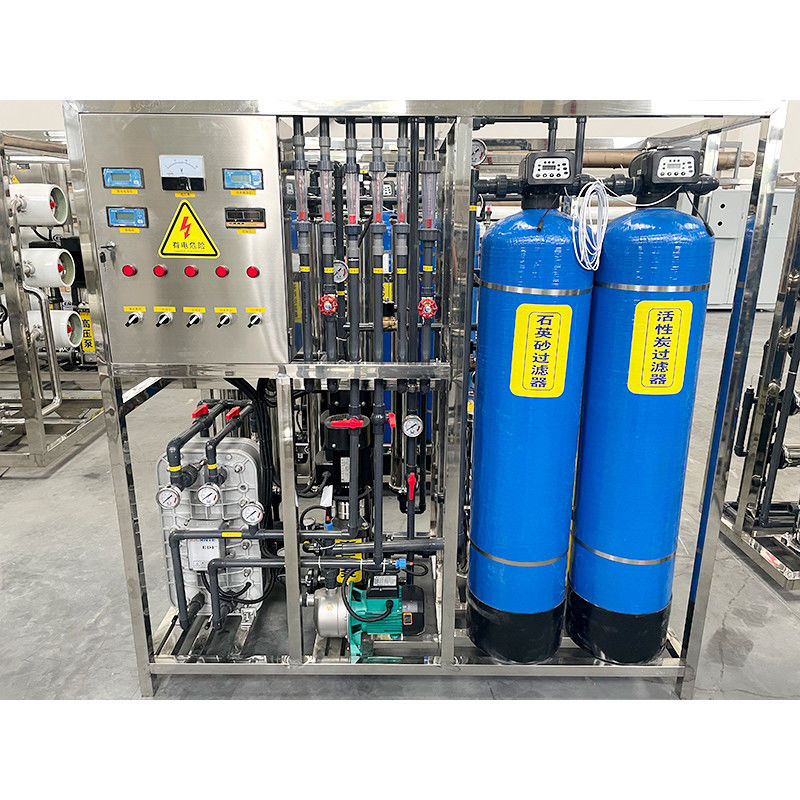 Equipamento de água ultrapura EDI de dupla fase de 500L para purificação industrial e médica