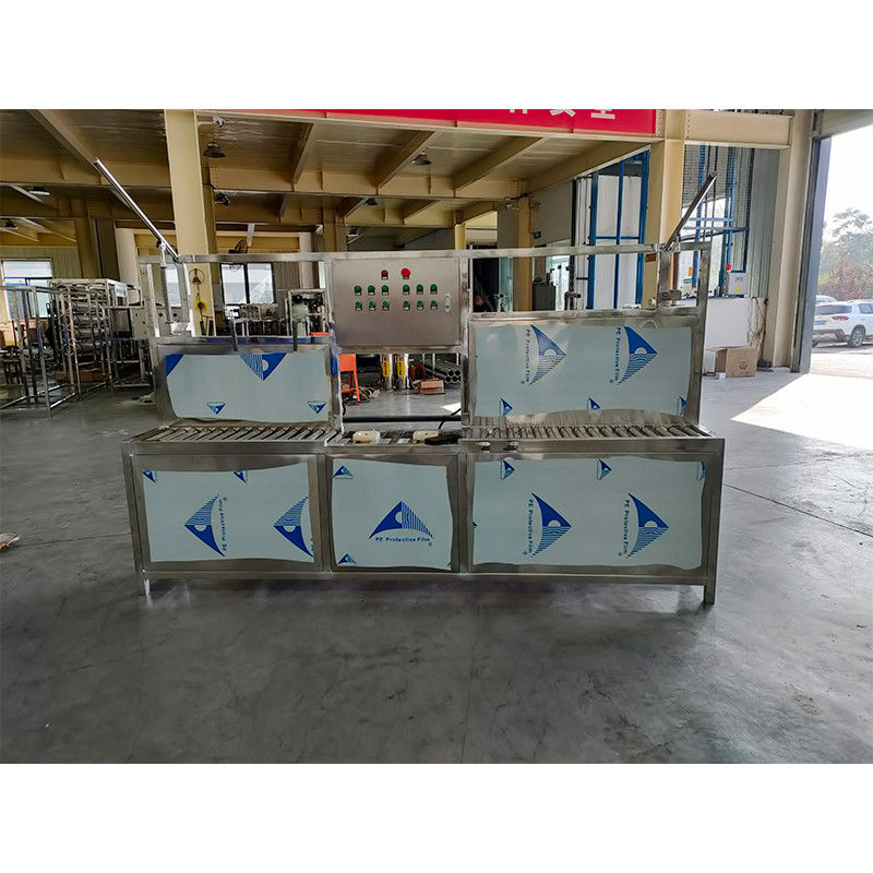 Limpeza de balde de água máquina de produção de enchimento e tampa de balde 2 galões 5 galões