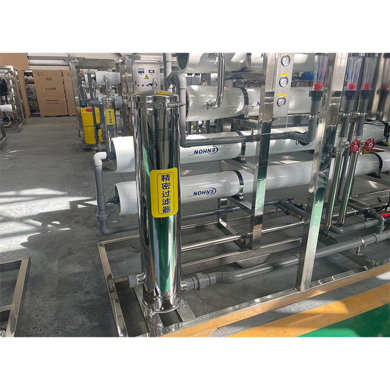 Instalação de purificação de água por osmose reversa de duplo tratamento de 380V/1.5Kw para 10 toneladas de água