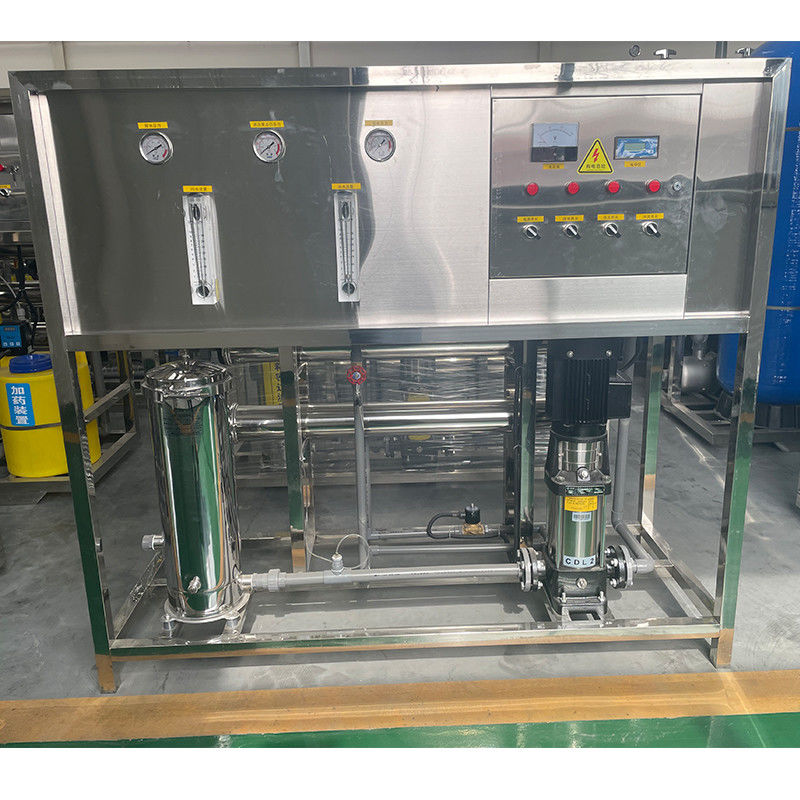 380V/1.5Kw Sistema de osmose reversa 1000 litros Estação de reabastecimento de água Máquina para lago de pesca