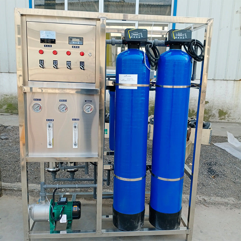 Máquina de purificação industrial de RO para filtro de água de aço inoxidável/FRP 500LPH