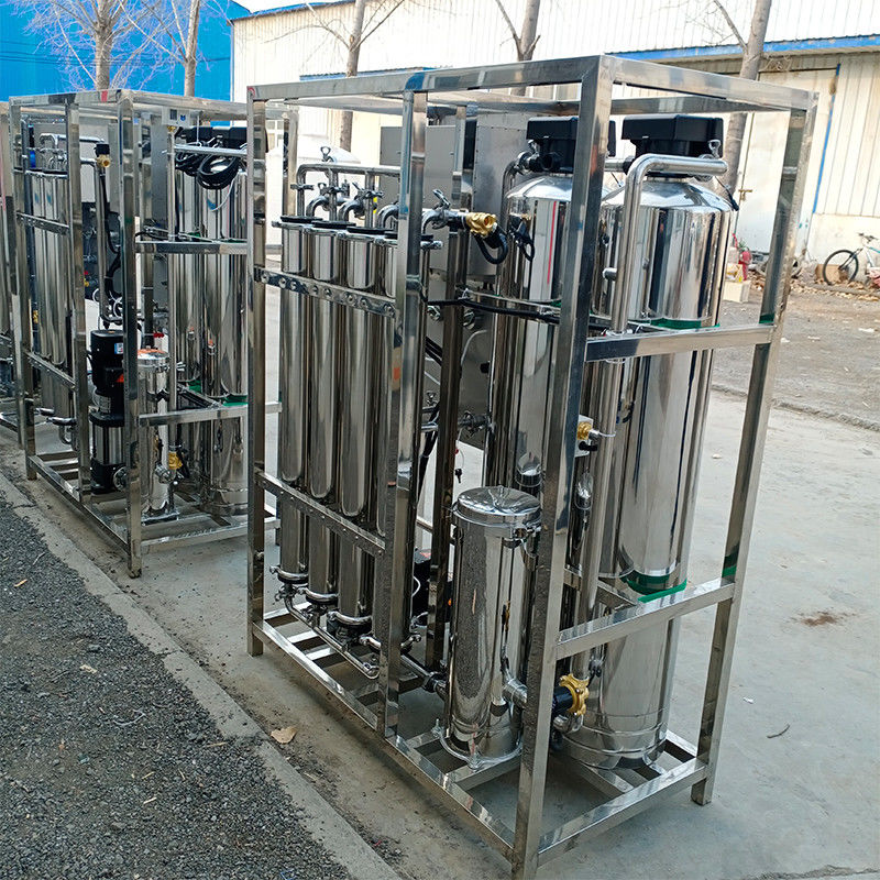 Máquina de purificação industrial de RO para filtro de água de aço inoxidável/FRP 500LPH
