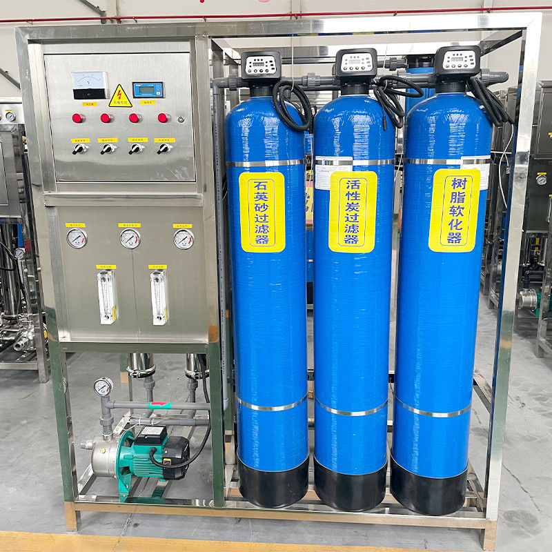 1000LPH RO Sistema de purificação de água por osmose reversa para 3 garrafas