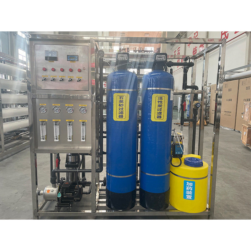 Purificador de água RO para produção comercial de 1000 L/hora e inspecção de saída por vídeo