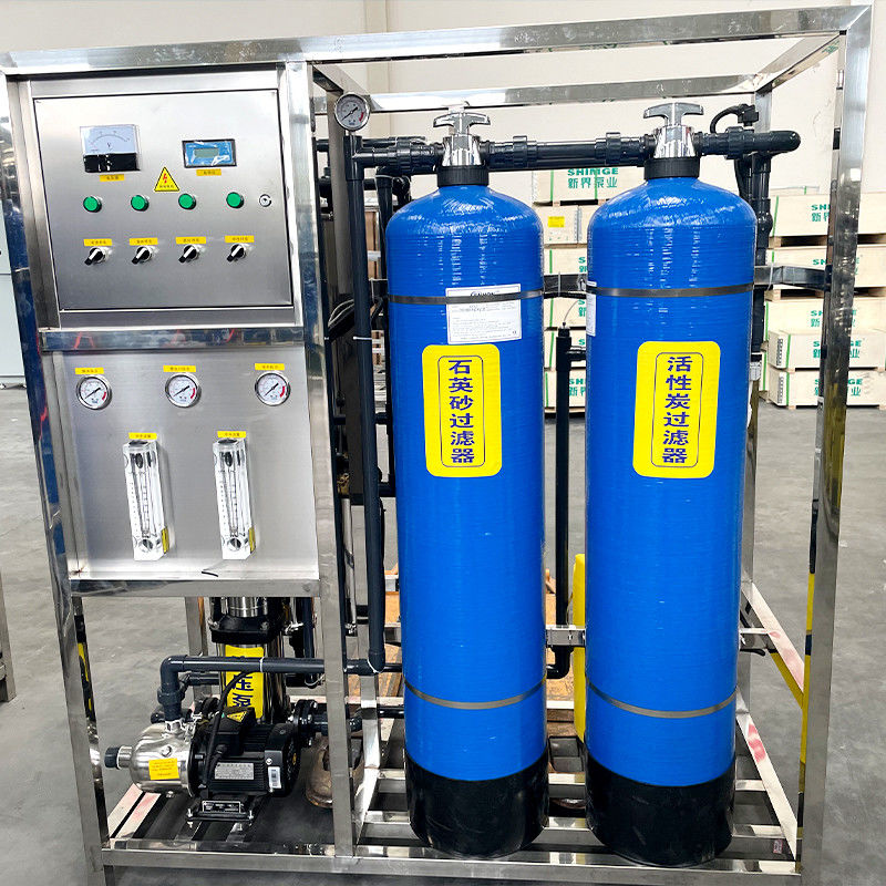380V/1.5Kw RO Sistema de filtro de água 1000L Instalação de filtragem Purificação Osmose inversa