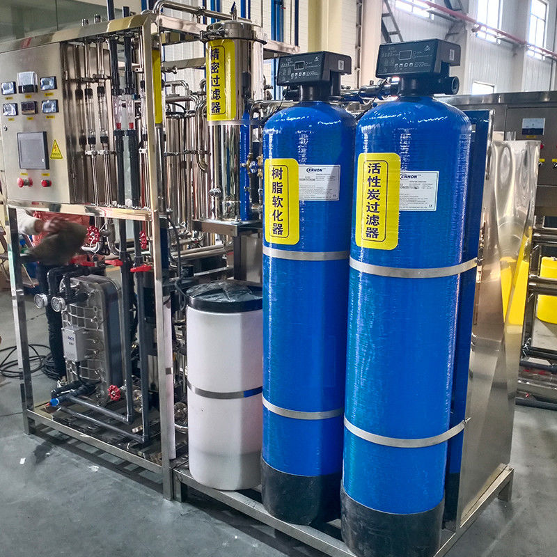 380V/1.5Kw RO Sistema de filtro de água 1000L Instalação de filtragem Purificação Osmose inversa