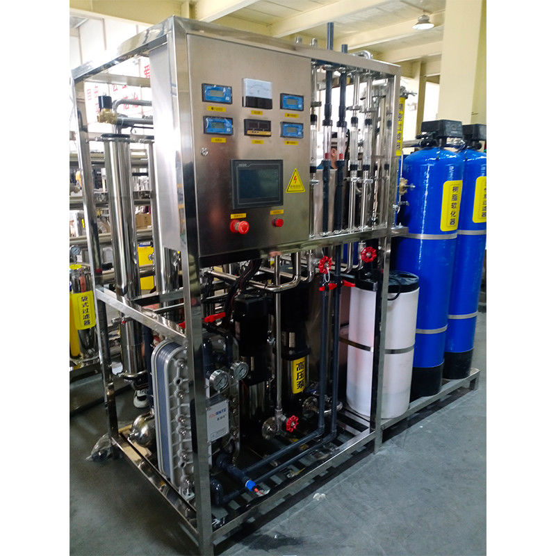 380V/1.5Kw RO Sistema de filtro de água 1000L Instalação de filtragem Purificação Osmose inversa