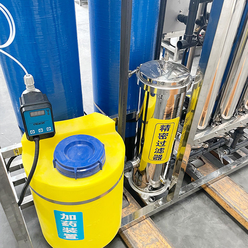 380V/1.5Kw RO Sistema de filtro de água 1000L Instalação de filtragem Purificação Osmose inversa