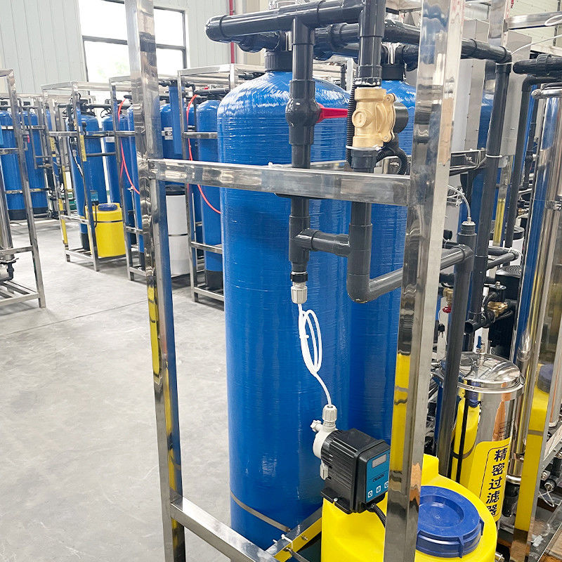 380V/1.5Kw RO Sistema de filtro de água 1000L Instalação de filtragem Purificação Osmose inversa