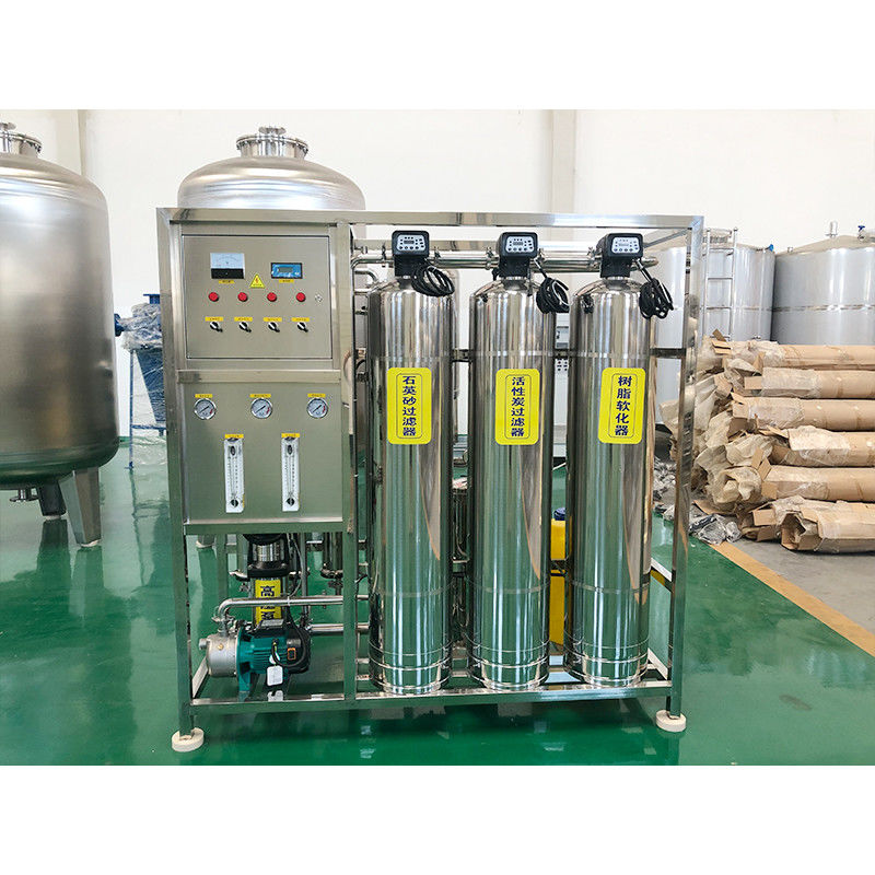 Sistema completo de purificação de águas minerais com limpeza automática de 1 tonelada e filtro RO