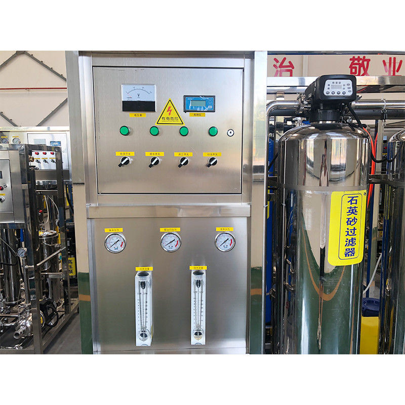 Sistema completo de purificação de águas minerais com limpeza automática de 1 tonelada e filtro RO