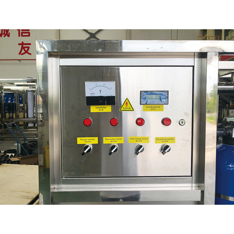 Equipamento automático de tratamento de água mineral por osmose reversa para produção em grande escala