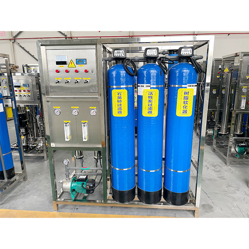 Máquina de purificação de filtros do sistema de tratamento industrial RO 500L de osmose reversa