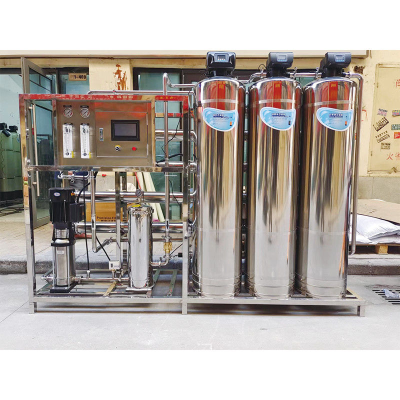 Sistema de tratamento de água por osmose reversa RO para produção de água pura deionizada de 1000L / h