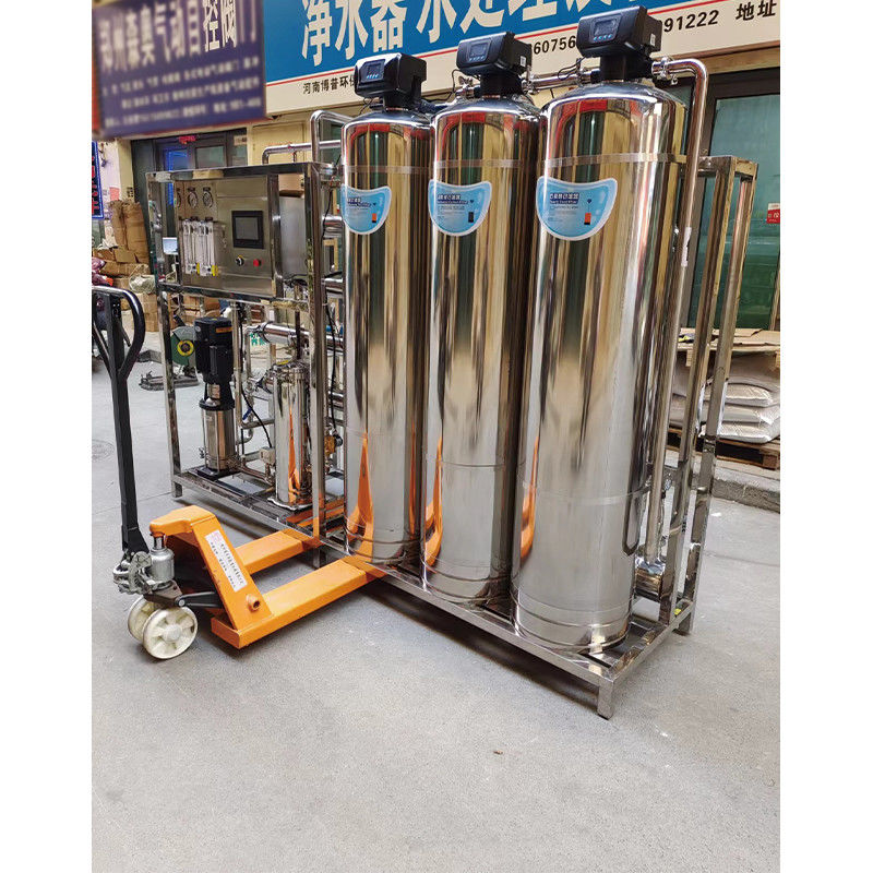 Sistema de tratamento de água por osmose reversa RO para produção de água pura deionizada de 1000L / h