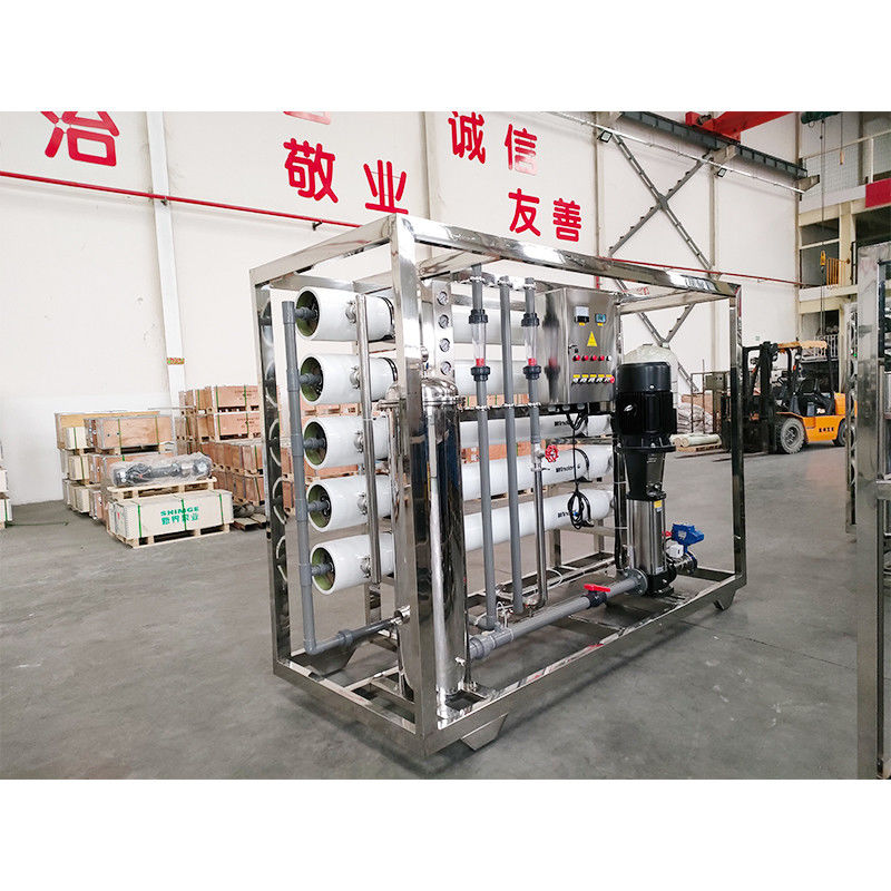 Equipamento totalmente automático de tratamento de águas RO de 10000L para produção de água pura deionizada